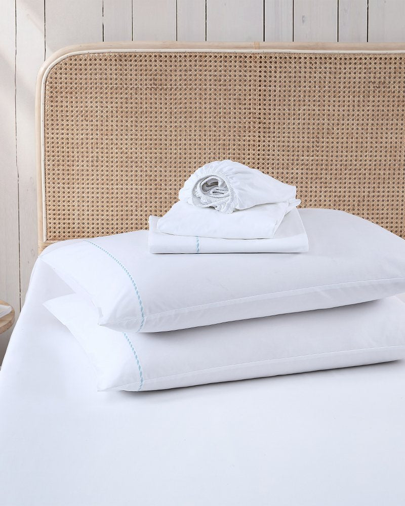 Tommy Bahama | Solid 4-Piece King Sheet Set - Blue / White/Blue