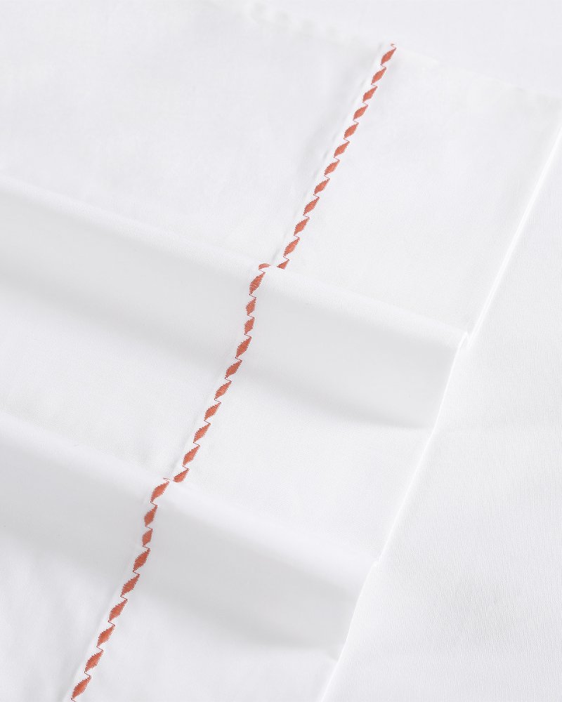 Tommy Bahama | Solid 4-Piece King Sheet Set - Orange / Orange Flame/White