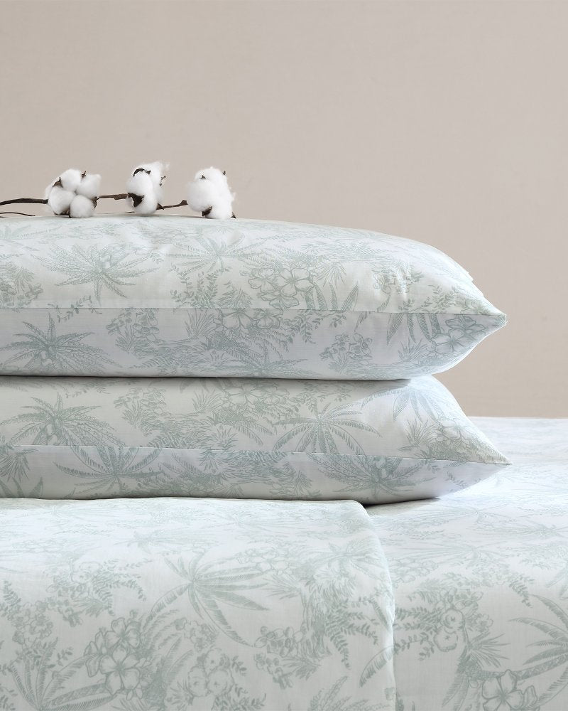 Tommy Bahama | Pen and Ink 4-Piece King Sheet Set / Spring Green