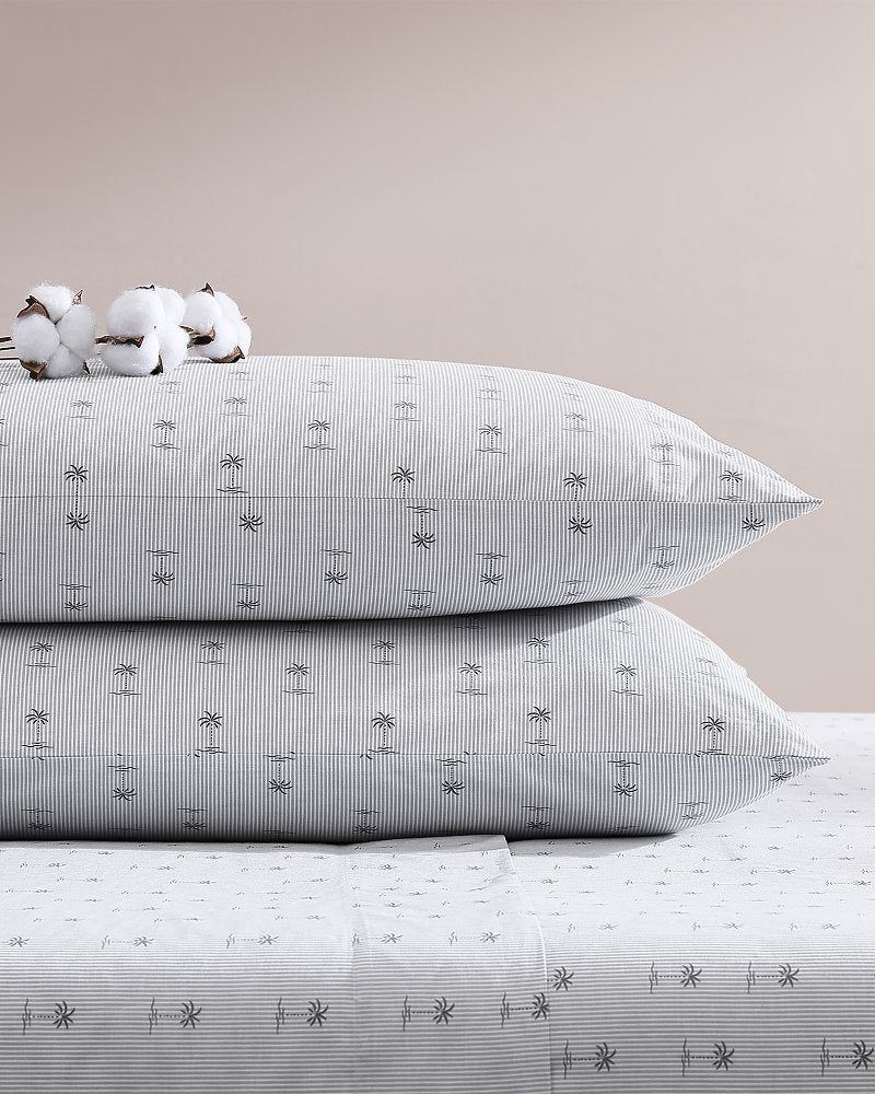 Tommy Bahama | Kew Palms 4-Piece King Sheet Set / Grey