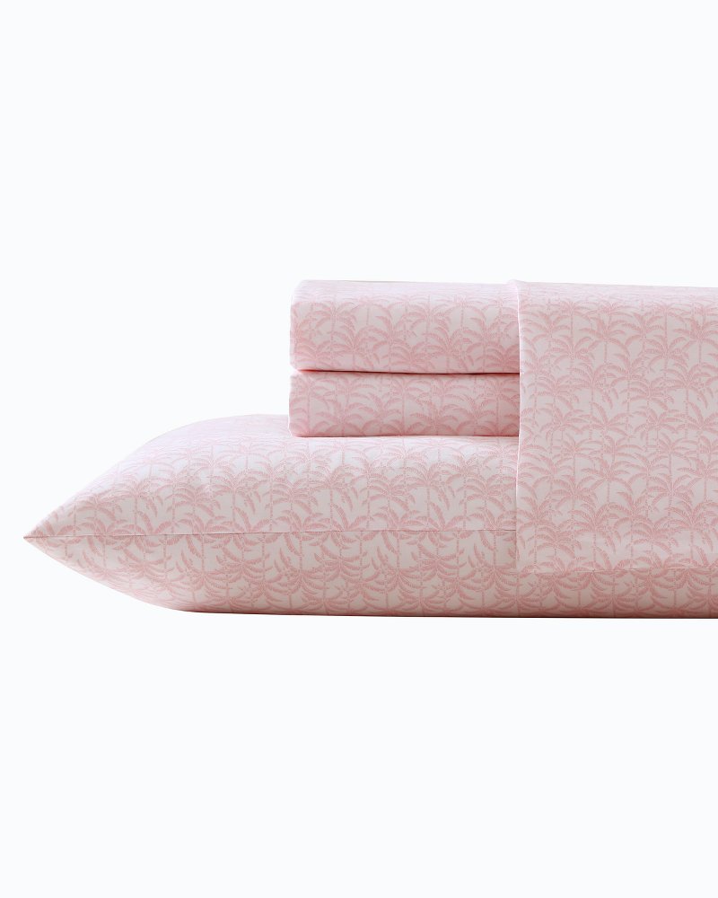 Tommy Bahama | Lovely Palms 4-Piece King Sheet Set / Pink