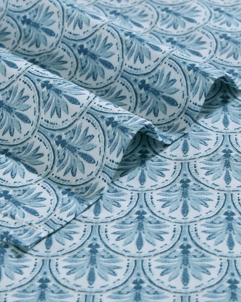 Tommy Bahama | Coastal Batik Blue 4-Piece King Sheet Set / Blue
