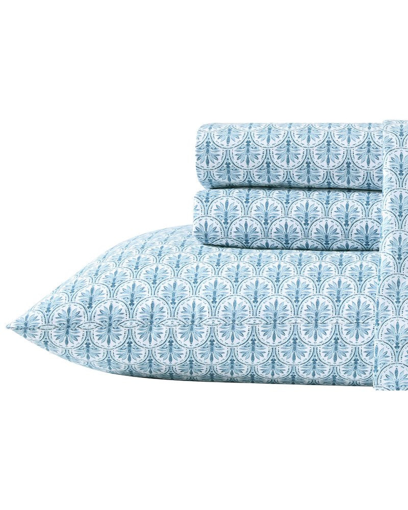 Tommy Bahama | Coastal Batik Blue 4-Piece King Sheet Set / Blue
