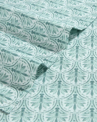 Tommy Bahama | Coastal Batik Green 4-Piece King Sheet Set / Spring Green