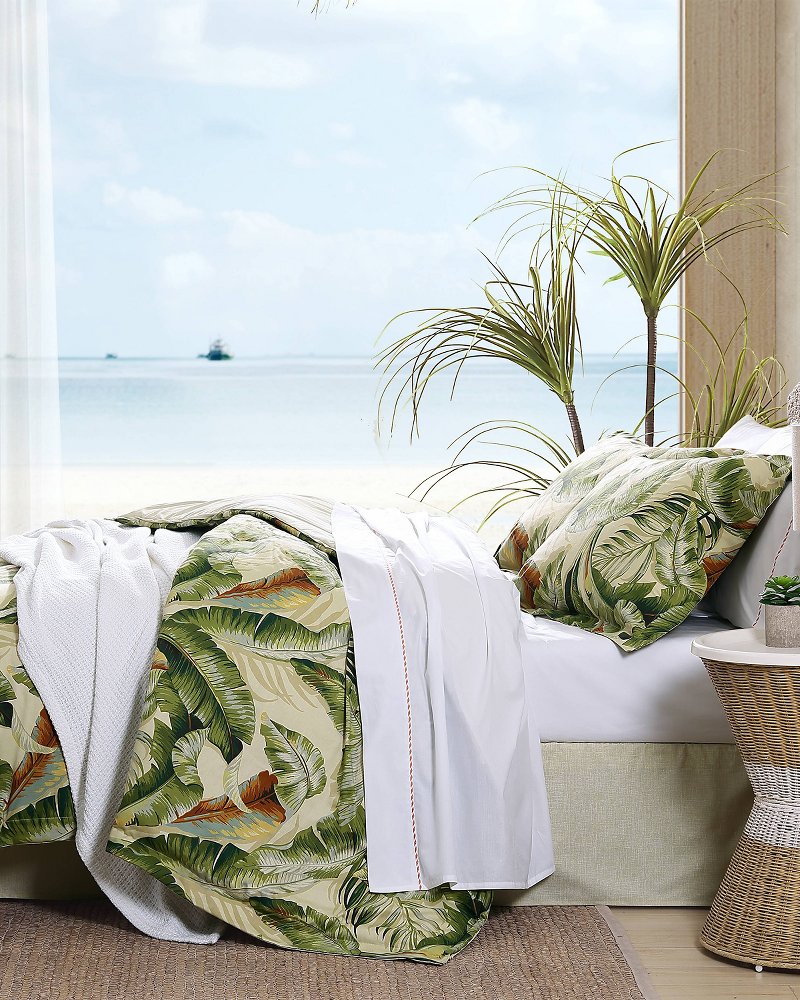 Tommy Bahama | Palmiers Queen Comforter Set / Green