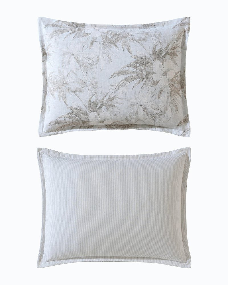 Tommy Bahama | Beachway Blooms 3-Piece Full/Queen Comforter Set / Grey