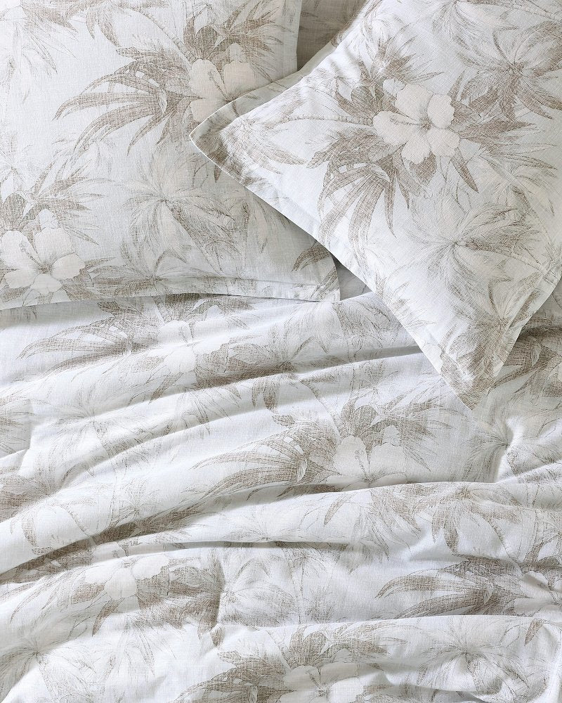 Tommy Bahama | Beachway Blooms 3-Piece King Comforter Set / Grey