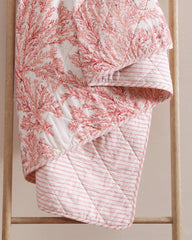 Tommy Bahama | Coral Garden Reversible 3-Piece Full/Queen Quilt Set / Orange