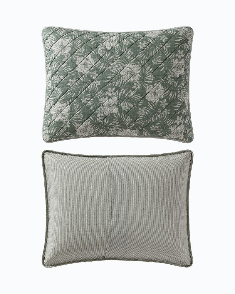 Tommy Bahama | Hibiscus Jungle Reversible 3-Piece King Quilt Set / Jungle
