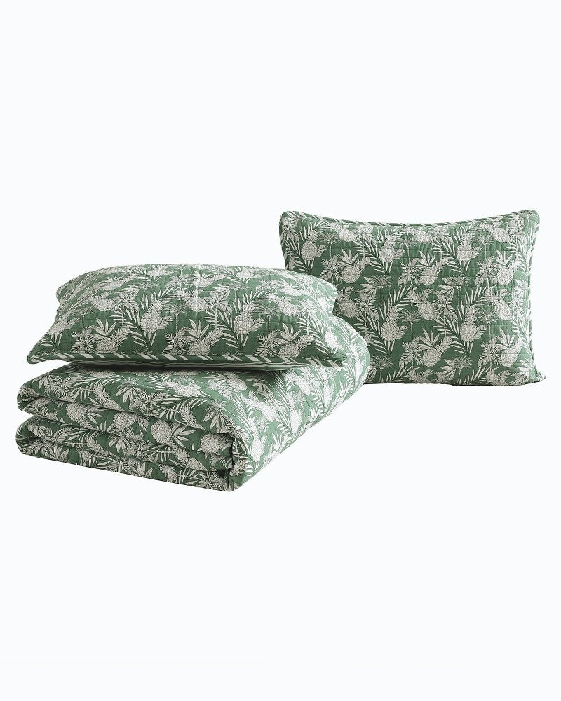 Tommy Bahama | Pineapple Venture 2-Piece Twin Quilt Set / Green
