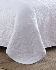 Tommy Bahama | Solid Costa Sera Twin Quilt / White