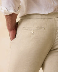 Tommy Bahama | Beach Coast Linen-Blend Elastic-Waist Pants / Stone Khaki