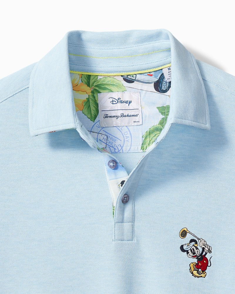 Tommy Bahama | Disney Postcard to Paradise Five O'Clock Polo / Light Sky Hthr