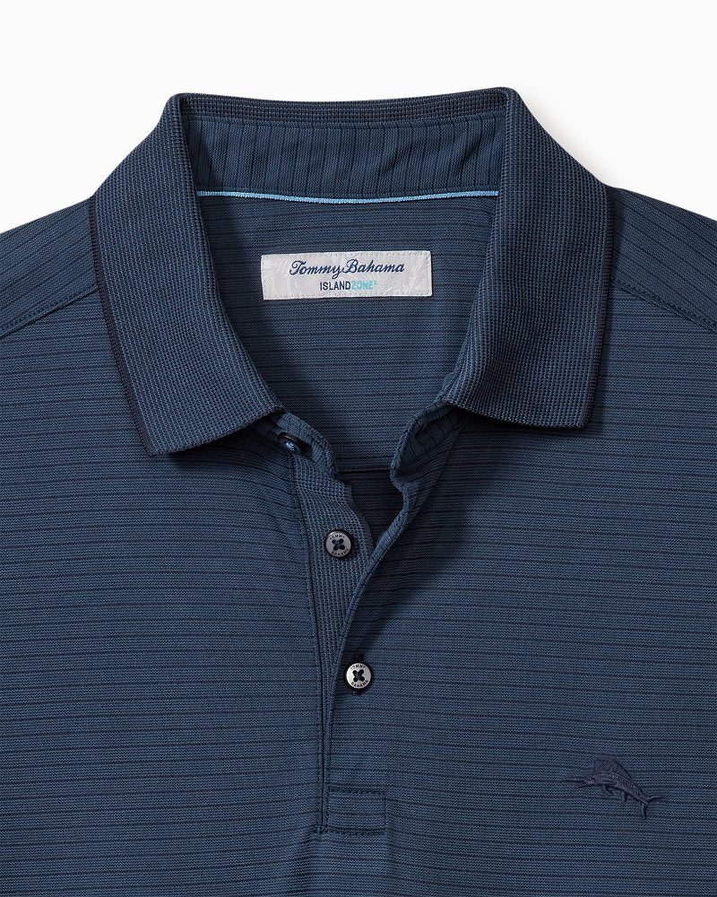 Tommy Bahama | Bay Stripe IslandZone® Polo / Ocean Deep