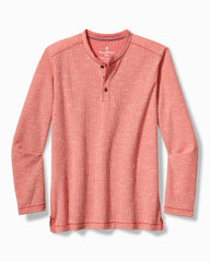 Tommy Bahama | Morro Beach Long-Sleeve Henley / Red Ginger