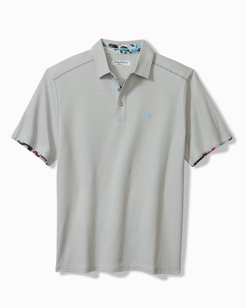 Tommy Bahama | Tropicano Blooms Five O'Clock IslandZone® Polo / Concrete Grey
