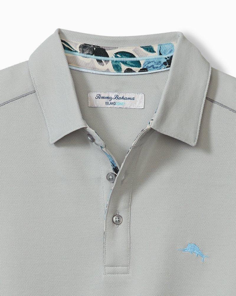 Tommy Bahama | Tropicano Blooms Five O'Clock IslandZone® Polo / Concrete Grey