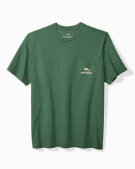 Tommy Bahama | Between the Ryes Graphic Pocket T-Shirt / Green Meadow Heather