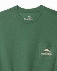 Tommy Bahama | Between the Ryes Graphic Pocket T-Shirt / Green Meadow Heather