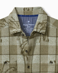 Tommy Bahama | Fireside Palm Springs Stretch Flannel Shirt / Tea Leaf