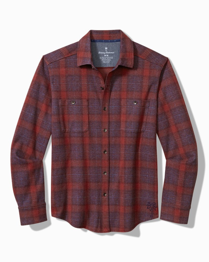 Tommy Bahama | Fireside San Miguel Stretch Flannel Shirt / Rhododendron
