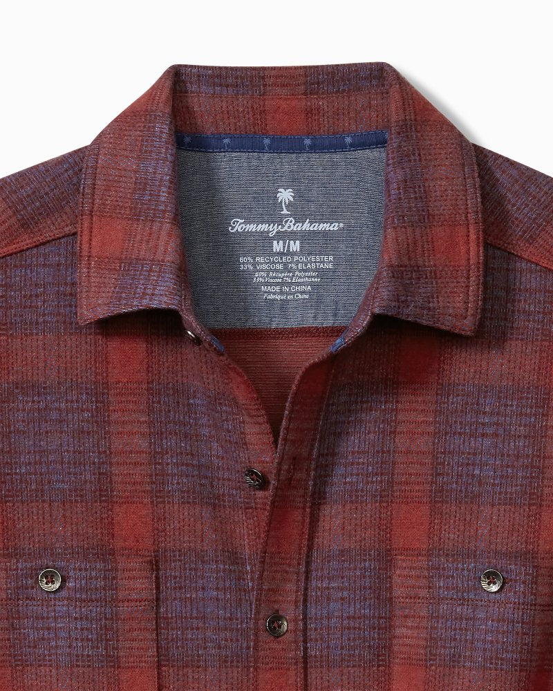 Tommy Bahama | Fireside San Miguel Stretch Flannel Shirt / Rhododendron