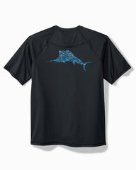 Tommy Bahama | Chill Time Surf IslandZone® Short-Sleeve Rash Guard / Jet Black