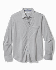 Tommy Bahama | San Lucio Studio Stripe Knit Stretch Shirt / Dark Slate