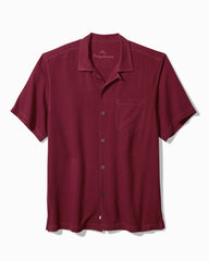 Tommy Bahama | Hawaiian Herringbone Camp Shirt / Rhododendron
