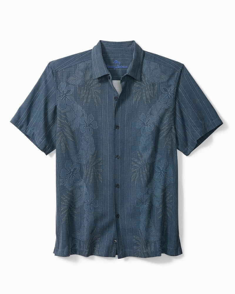 Tommy Bahama | Bali Border Silk Camp Shirt / Navy