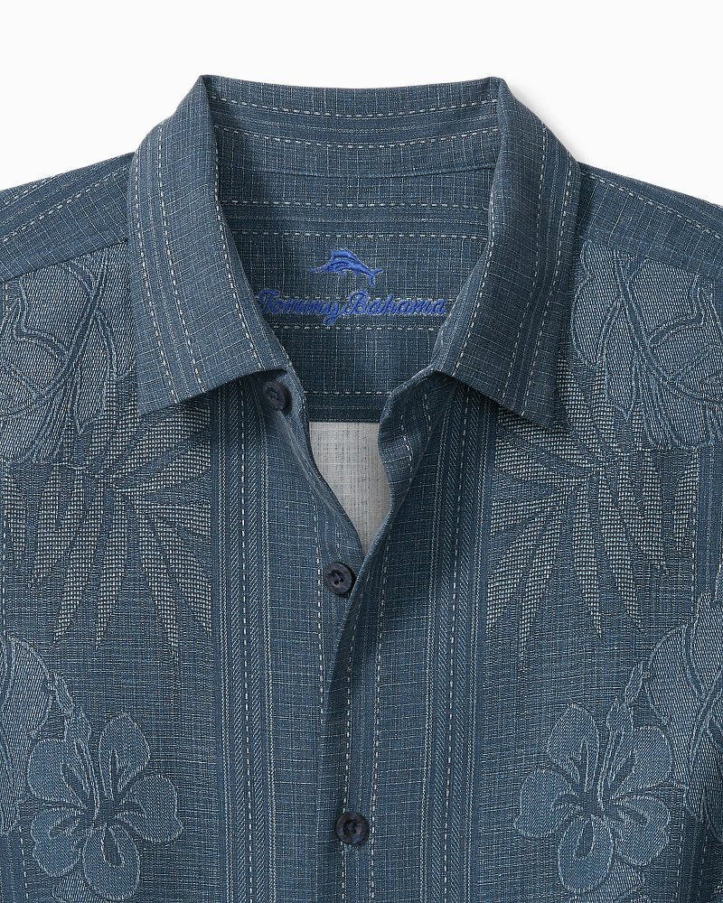 Tommy Bahama | Bali Border Silk Camp Shirt / Navy