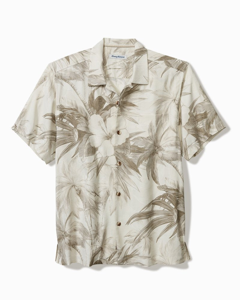 Tommy Bahama | Flora Oasis IslandZone® Camp Shirt / Pure Khaki