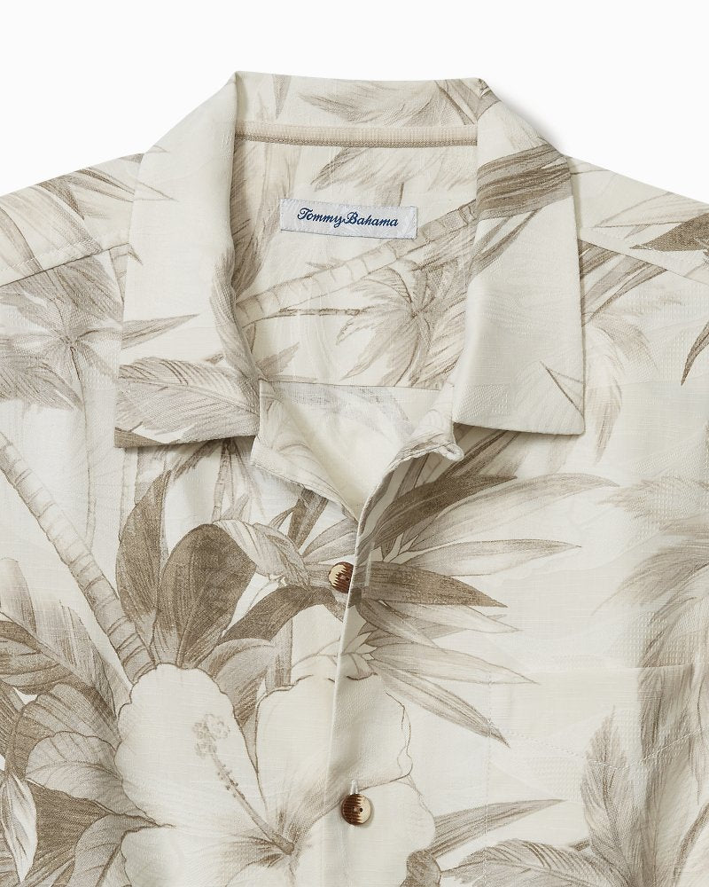 Tommy Bahama | Flora Oasis IslandZone® Camp Shirt / Pure Khaki