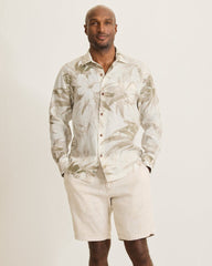 Tommy Bahama | Flora Oasis Long-Sleeve Linen Shirt / Pure Khaki