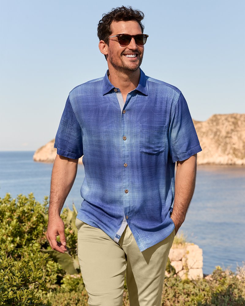 Tommy Bahama | Madera Ombré Silk Camp Shirt / Majorca
