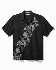 Tommy Bahama | Across Paradise Silk Camp Shirt / Black