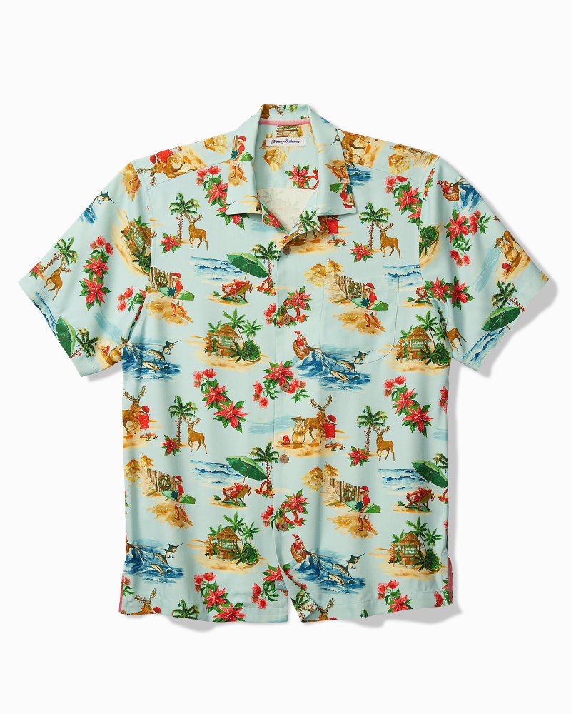 Tommy Bahama | Santa Shores Silk Camp Shirt / Light Sky