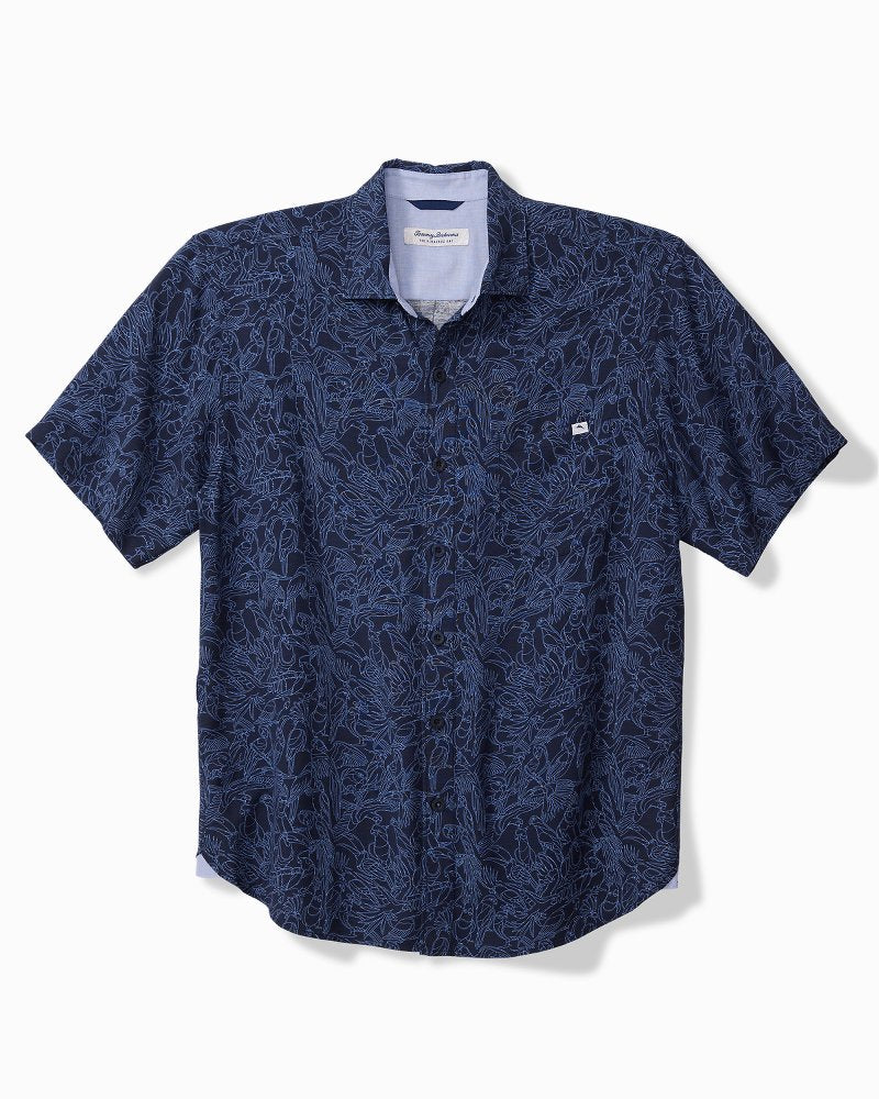 Tommy Bahama | Veracruz Cay Paradise Pajaro Short-Sleeve Shirt / Deep Tahoe