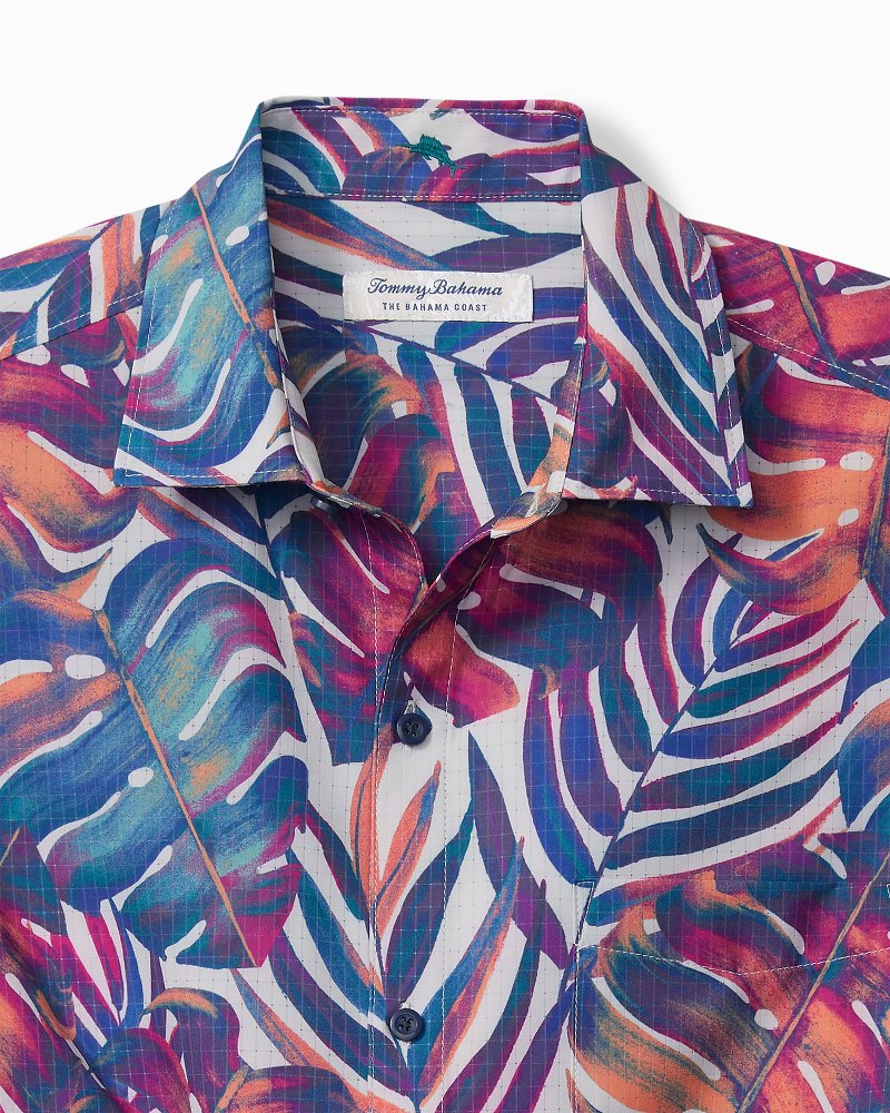 Tommy Bahama | Bahama Coast Monarch Monstera IslandZone® Shirt / Summer Grey