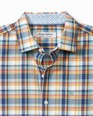 Tommy Bahama | Sarasota Stretch Grenada Check IslandZone® Shirt / Dockside Blue