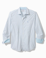 Tommy Bahama | Sarasota Stretch Marina Stripe IslandZone® Shirt / Seven Seas