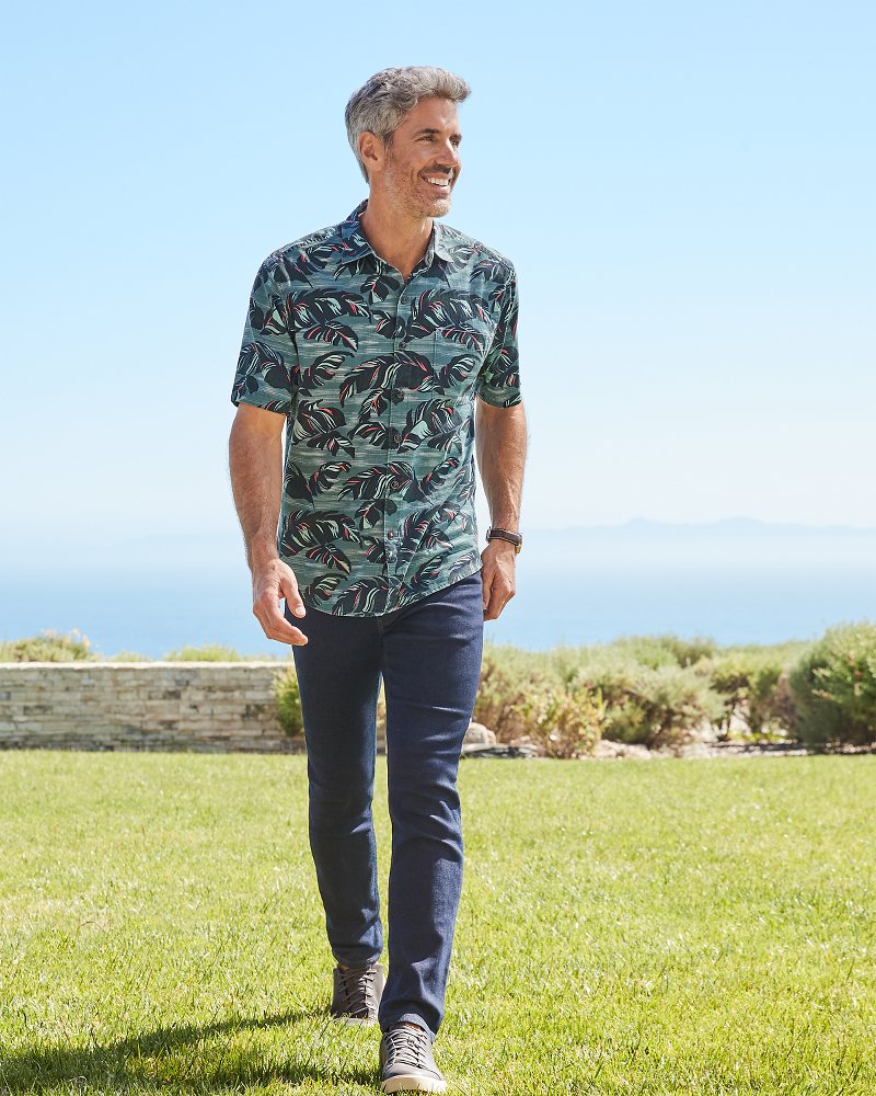 Tommy Bahama | Tortola Verde Fronds Short-Sleeve Shirt / Seven Seas