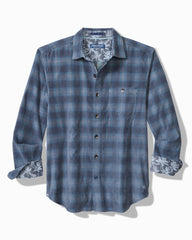 Tommy Bahama | Coastline Cord Stretch Ombré Check Shirt / Dockside Blue