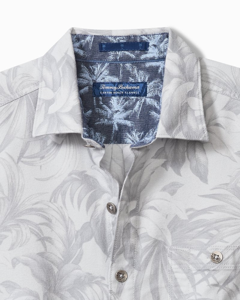 Tommy Bahama | Canyon Beach Durango Palms Stretch Flannel Shirt / Micro Chip