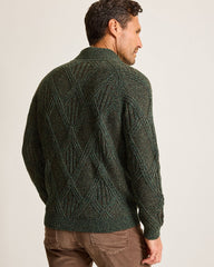 Tommy Bahama | Beachscape Cable Button-Mock Sweater / Dark Loden