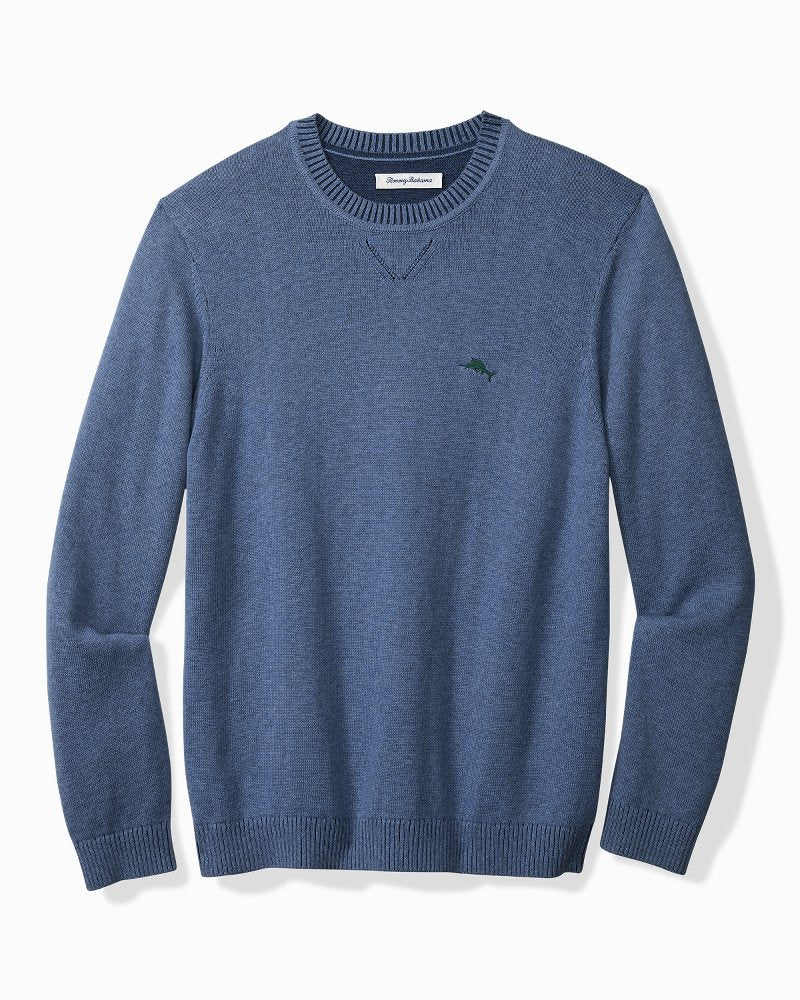 Tommy Bahama | Marlin Luxe Crew Sweater / Dutch Blue Hthr