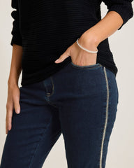 Tommy Bahama | Boracay® Indigo Tux High-Rise Ankle Jeans / Deep Ocean Wash