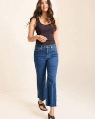 Tommy Bahama | High-Rise Cropped Wide-Leg Jeans / Sunset Blue Wash
