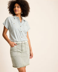 Tommy Bahama | Seaway Stripe Coastal Twill Shirt / Seacoast Wash