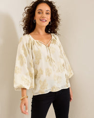 Tommy Bahama | Shimmering Shores Peasant Top / Coconut